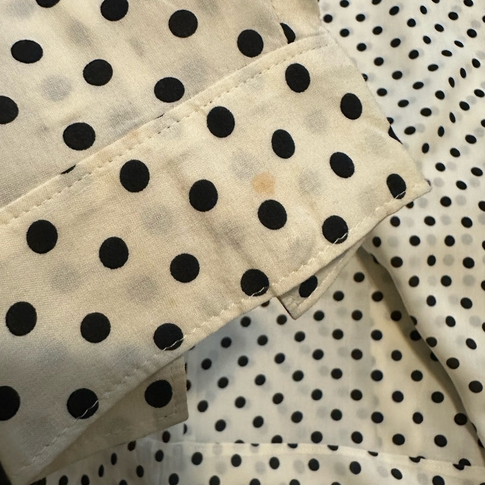 LOFT Polka Dot Shirt - Black and White - Picture 7 of 8